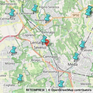 Mappa Via Lecco, 20823 Lentate sul Seveso MB, Italia (3.48167)