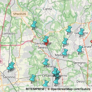 Mappa Via Lecco, 20823 Lentate sul Seveso MB, Italia (6.1665)