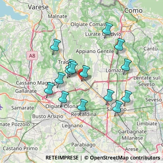 Mappa Via Silvio Pellico, 22076 Mozzate CO, Italia (6.70667)