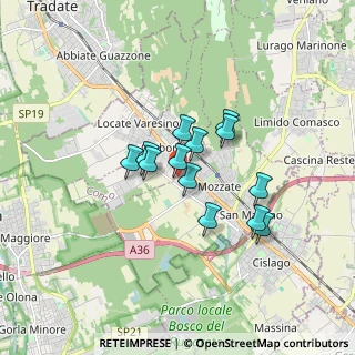 Mappa Via Silvio Pellico, 22076 Mozzate CO, Italia (1.20769)