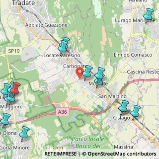 Mappa Via Silvio Pellico, 22076 Mozzate CO, Italia (3.08625)