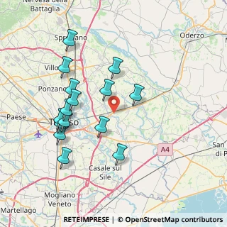 Mappa Via Postumia Ovest, 31048 San Biagio di Callalta TV, Italia (7.508)