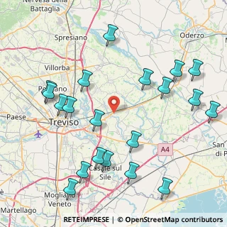 Mappa Via Postumia Ovest, 31048 San Biagio di Callalta TV, Italia (9.7755)