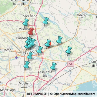 Mappa Via Postumia Ovest, 31048 San Biagio di Callalta TV, Italia (7.11)