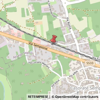 Mappa Via Sempione, 16, 21011 Casorate Sempione, Varese (Lombardia)