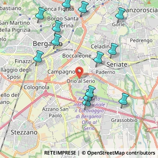 Mappa Via Camillo Benso Conte di Cavour, 24050 Orio al Serio BG, Italia (2.46769)