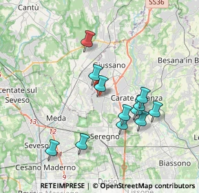 Mappa Via Montello, 20833 Giussano MB, Italia (3.38583)