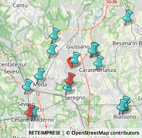 Mappa Via Montello, 20833 Giussano MB, Italia (4.545)