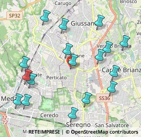 Mappa Via Montello, 20833 Giussano MB, Italia (2.33)