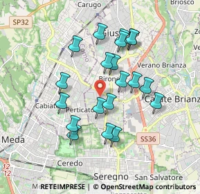 Mappa Via Montello, 20833 Giussano MB, Italia (1.614)