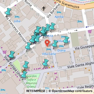 Mappa Via G. Caprin, 34073 Grado GO, Italia (0.03333)