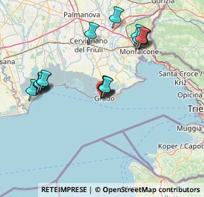 Mappa Via G. Caprin, 34073 Grado GO, Italia (14.65471)