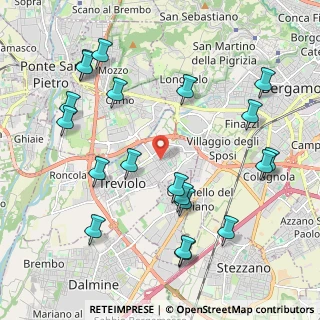 Mappa Via Rossini, 24048 Treviolo BG, Italia (2.3925)