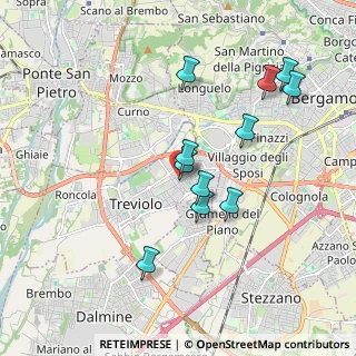 Mappa Via Rossini, 24048 Treviolo BG, Italia (1.74636)