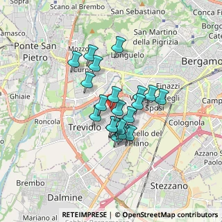 Mappa Via Rossini, 24048 Treviolo BG, Italia (1.2165)