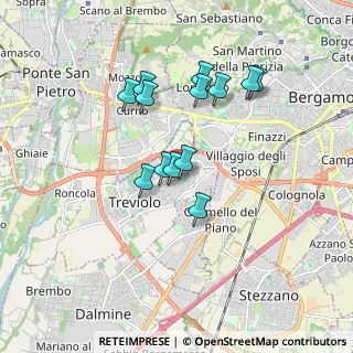 Mappa Via Rossini, 24048 Treviolo BG, Italia (1.50538)