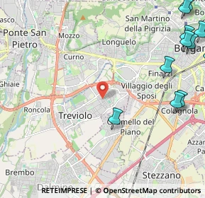 Mappa Via Rossini, 24048 Treviolo BG, Italia (3.43667)