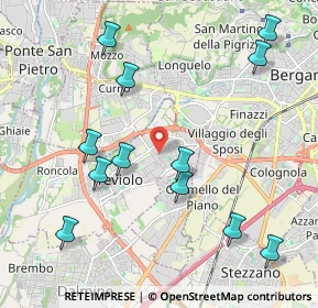 Mappa Via Rossini, 24048 Treviolo BG, Italia (2.32083)