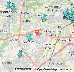 Mappa Via Rossini, 24048 Treviolo BG, Italia (3.35818)