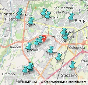 Mappa Via Rossini, 24048 Treviolo BG, Italia (2.25667)