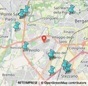 Mappa Via Rossini, 24048 Treviolo BG, Italia (2.69833)