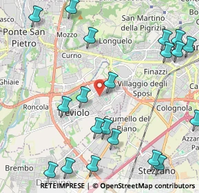 Mappa Via Rossini, 24048 Treviolo BG, Italia (2.7495)