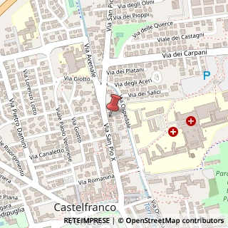 Mappa Via San Pio X, 92, 31033 Castelfranco Veneto, Treviso (Veneto)