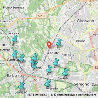 Mappa Via Istria, 22060 Cabiate CO, Italia (2.6025)