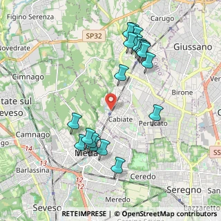 Mappa Via Istria, 22060 Cabiate CO, Italia (2.111)