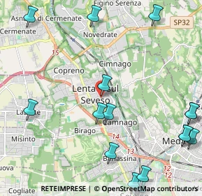 Mappa 31028 Lentate sul Seveso MB, Italia (3.01941)