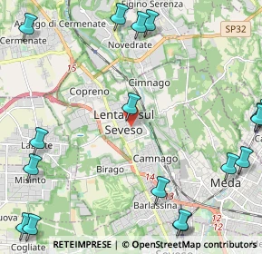Mappa Via Papa Giovanni XXIII, 31028 Lentate sul Seveso MB, Italia (3.25059)
