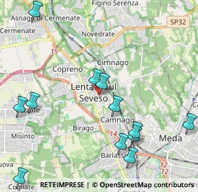 Mappa Via Papa Giovanni XXIII, 31028 Lentate sul Seveso MB, Italia (2.5)