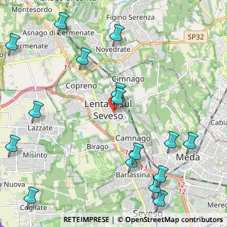 Mappa Via Papa Giovanni XXIII, 31028 Lentate sul Seveso MB, Italia (2.88938)