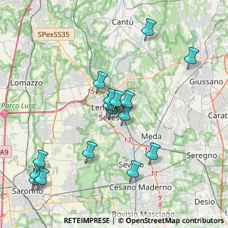 Mappa Via Papa Giovanni XXIII, 31028 Lentate sul Seveso MB, Italia (4.00813)