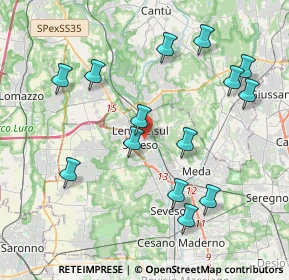 Mappa Via Papa Giovanni XXIII, 31028 Lentate sul Seveso MB, Italia (4.20286)