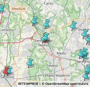 Mappa Via Papa Giovanni XXIII, 31028 Lentate sul Seveso MB, Italia (6.574)