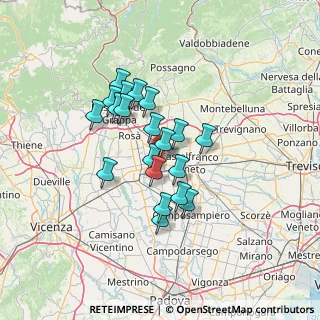 Mappa Italia, 35018 San Martino di Lupari PD, Italia (10.399)