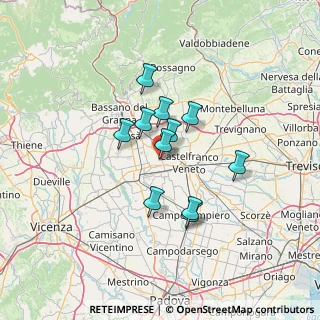 Mappa Italia, 35018 San Martino di Lupari PD, Italia (9.76909)