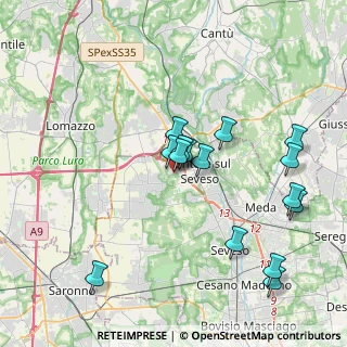 Mappa Lentate Sul Seveso, 20030 Lentate sul Seveso MB, Italia (3.78067)