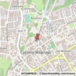 Mappa Vicolo ronchi 9, 21012 Cassano Magnago, Varese (Lombardia)