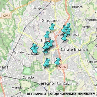 Mappa Via Pola - Località Paina, 20833 Giussano MB, Italia (1.23313)