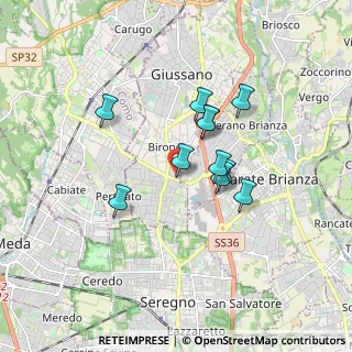 Mappa Via Pola - Località Paina, 20833 Giussano MB, Italia (1.31636)