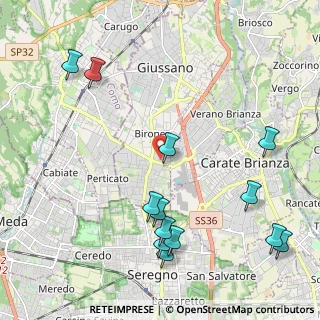 Mappa Via Pola - Località Paina, 20833 Giussano MB, Italia (2.57692)