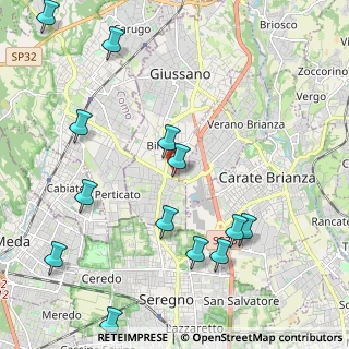 Mappa Via Pola - Località Paina, 20833 Giussano MB, Italia (2.55923)