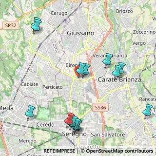Mappa Via Pola - Località Paina, 20833 Giussano MB, Italia (2.55429)