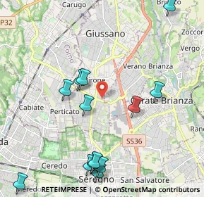 Mappa Via Pola - Località Paina, 20833 Giussano MB, Italia (2.43692)