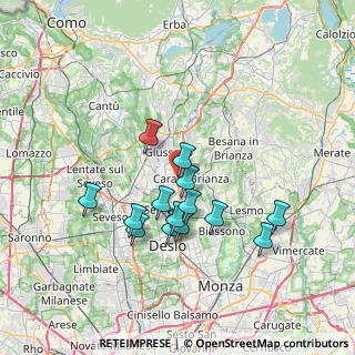 Mappa Via F. Petrarca, 20843 Verano Brianza MB, Italia (6.23643)