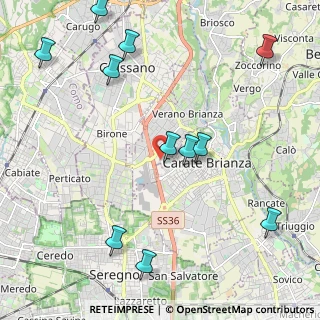Mappa Via F. Petrarca, 20843 Verano Brianza MB, Italia (2.58455)