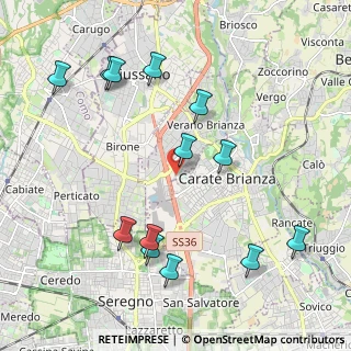 Mappa Via F. Petrarca, 20843 Verano Brianza MB, Italia (2.29308)