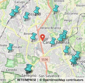 Mappa Via F. Petrarca, 20843 Verano Brianza MB, Italia (2.65579)